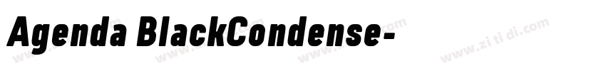Agenda BlackCondense字体转换 Agenda BlackCondense字体转换